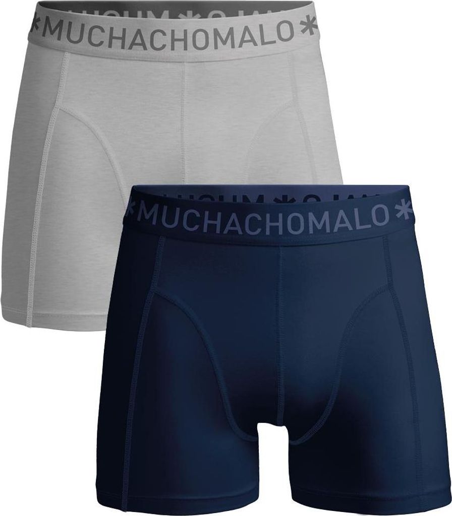 Muchachomalo Herren Boxershorts – 2er Pack – Baumwolle Stretch – Bequeme Unterwäsche – Größe 6XL - U-SOLID1010-1223