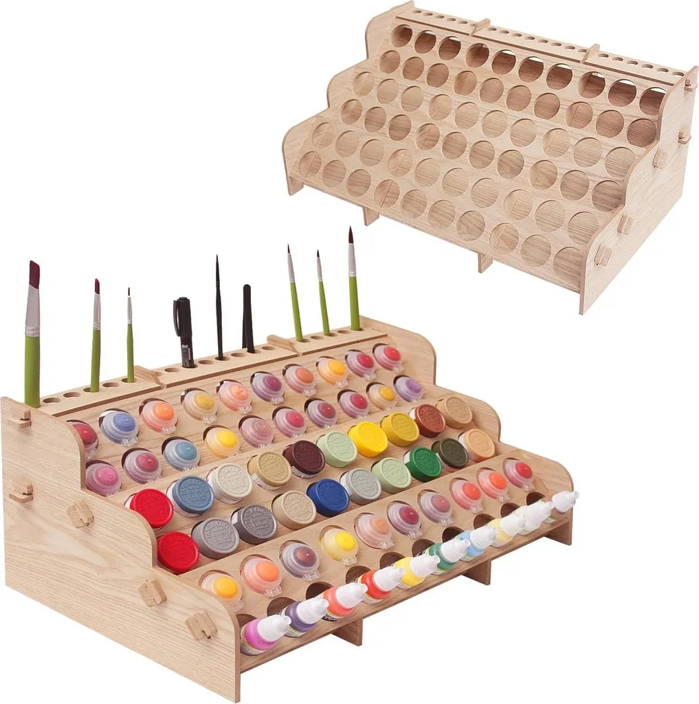 Étagère à peinture en bois de qualité supérieure - Rangement modulable