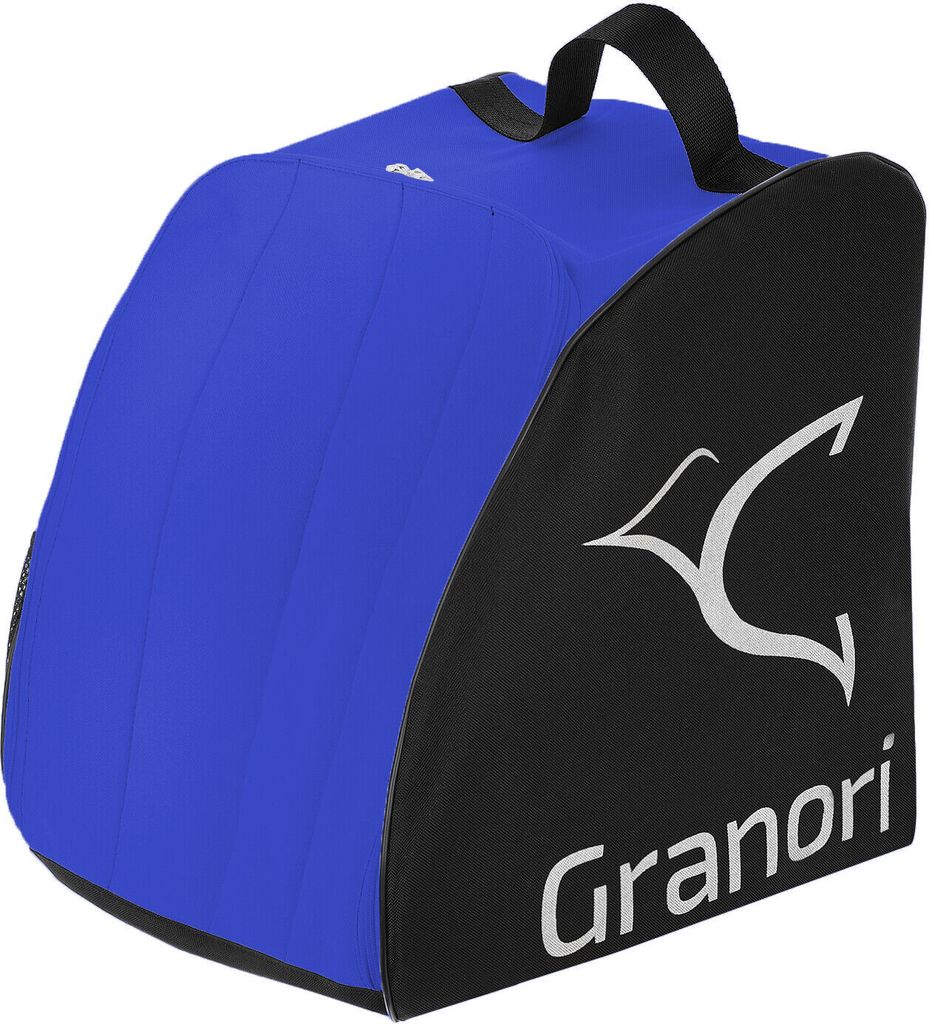 Granori Skischuhtasche Rucksack für Skistiefel und Helm in blau-schwarz