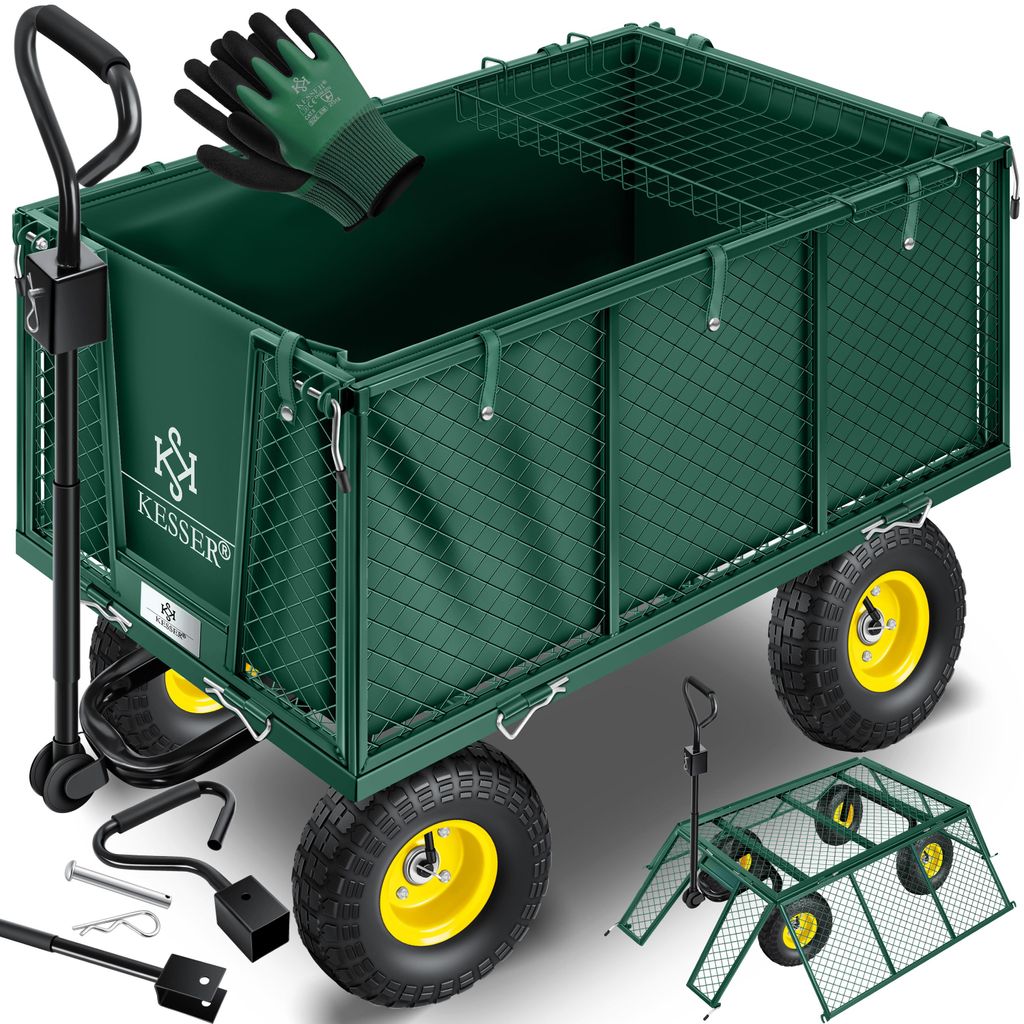 KESSER® Bollerwagen 550kg belastbar Gartenwagen Produktbild 