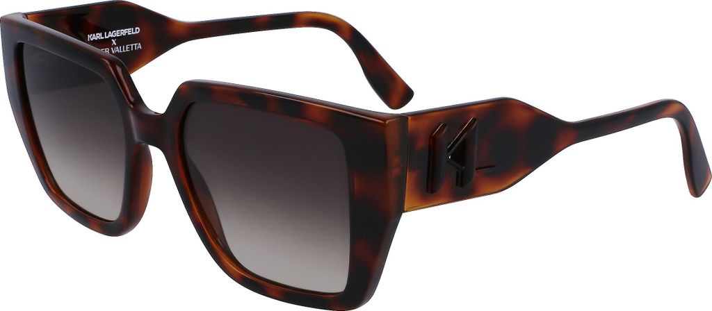 Karl Lagerfeld Rechteckige Damen-Sonnenbrille aus recyceltem Kunststoff KL6098S N