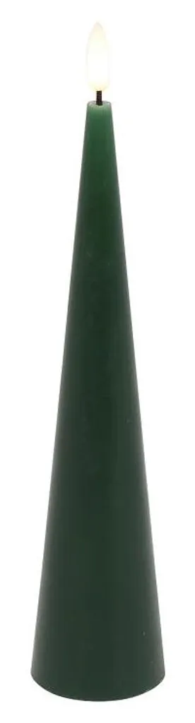 Bougie LED 25cm Verte sans Flamme : Sécurité et Style sans Coulure