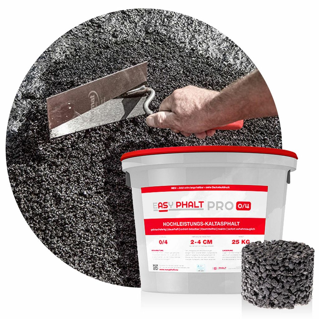 EASYPHALT-EASYPHALT PRO Kaltasphalt 0-4 mm 25 kg-0-4mm Produktbild 