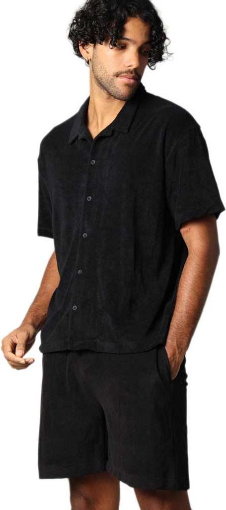 Deeluxe Creekson M+ Kurzarmhemd Schwarz S Herren Schwarz S