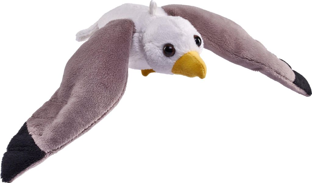 Wild Republic - Peluche - Pocketkins Eco - Gabbiano Immagine del prodotto 
