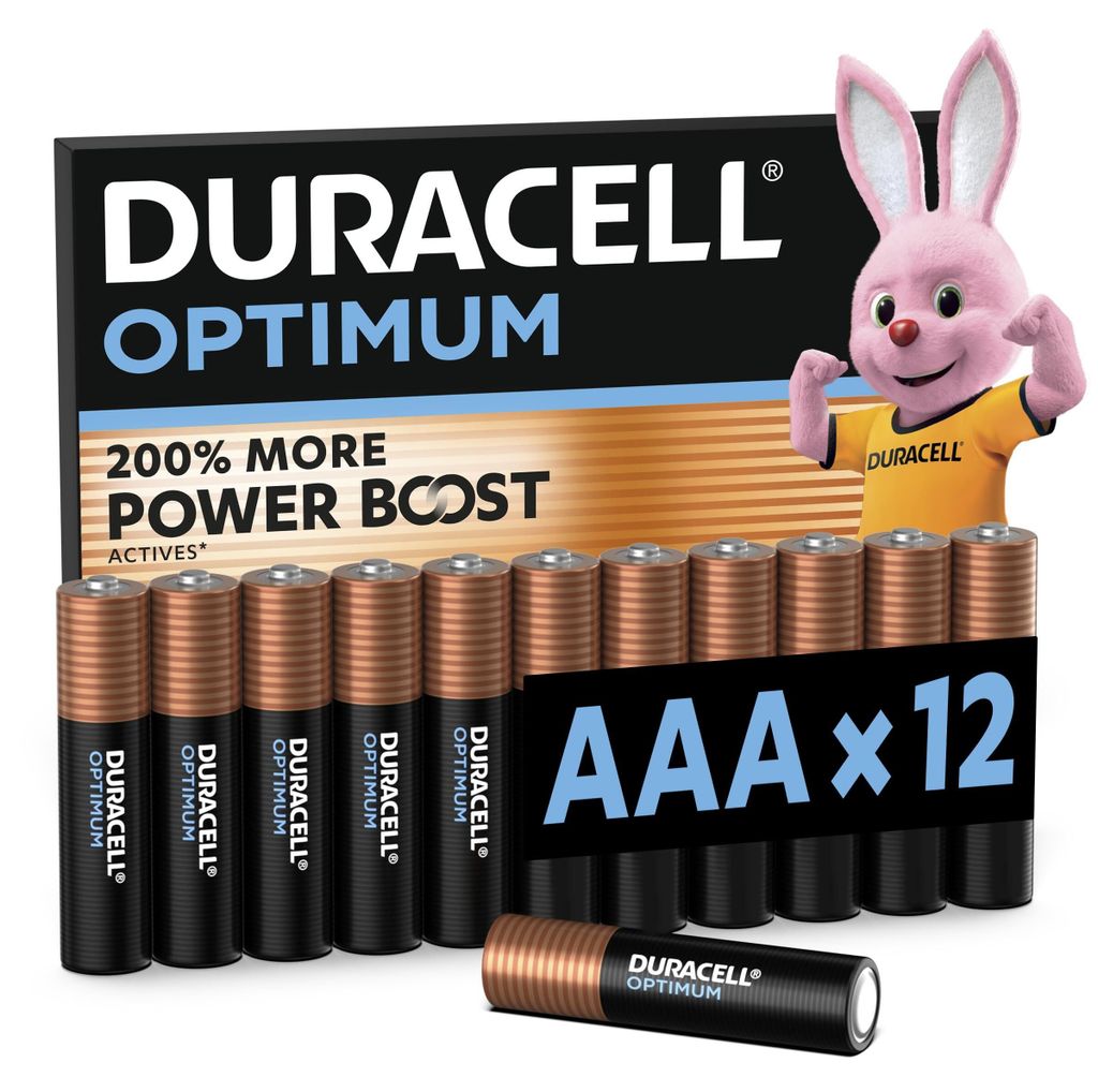 Duracell MN2400, piles AAA Micro Optimum, boîte de 12 Image du produit 
