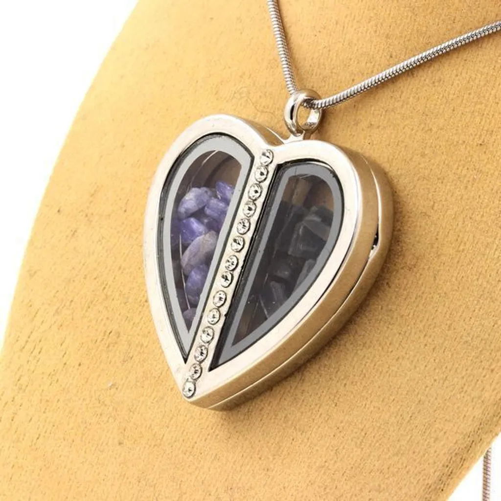 Collier tanzanite et kyanite brute - Pierres bleues et violettes 10mm