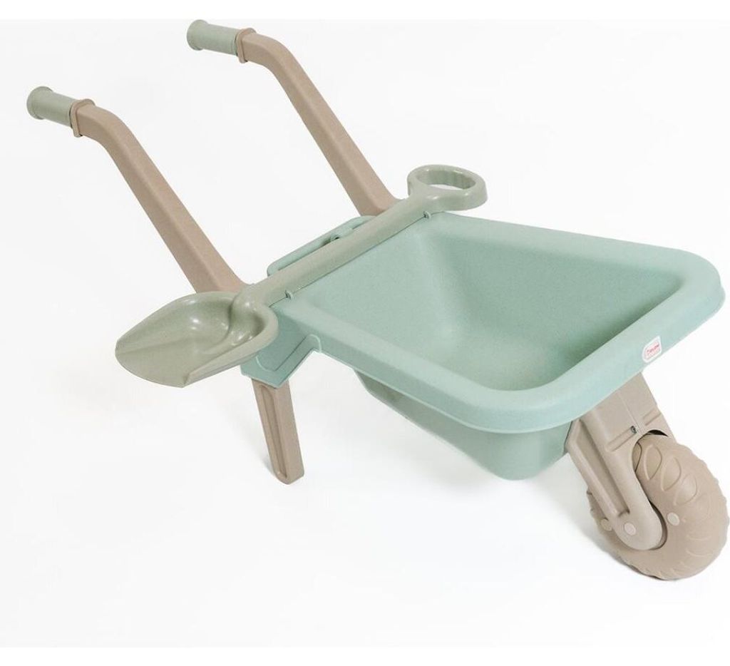 Doloni Kinderschubkarre mit Schaufel Mint