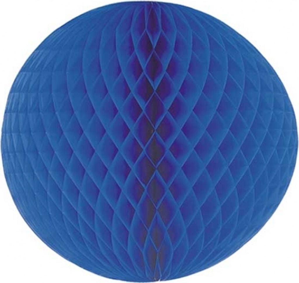Wabenball Ø 60 cm blau schwer entflammbar