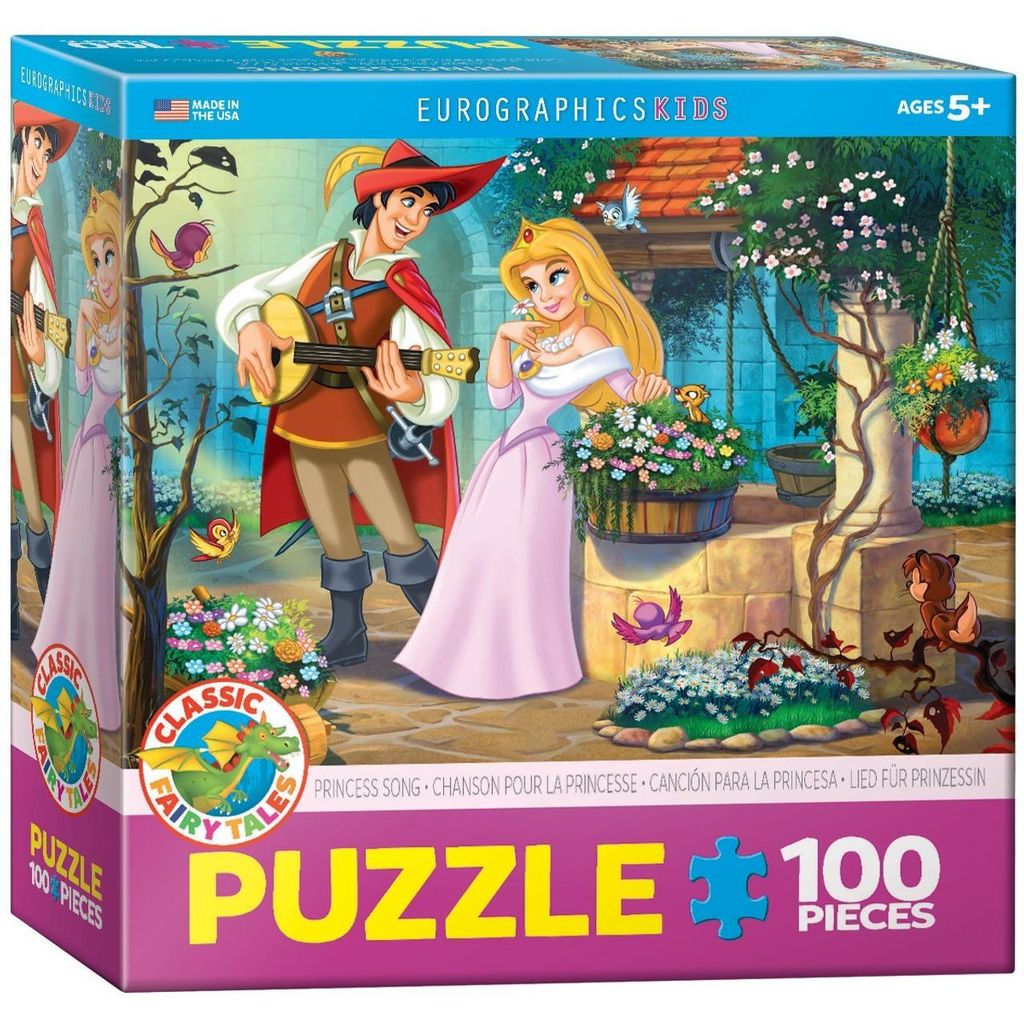 Eurographics Puzzle Lied für Prinzessin, Kinderpuzzle, 100 Produktbild 