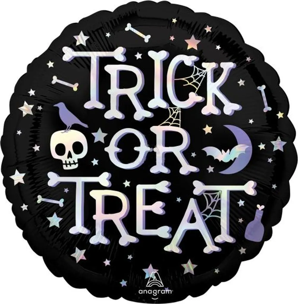 Ballon pour Soirée Halloween - Modèle Holographique 45 cm Incassable