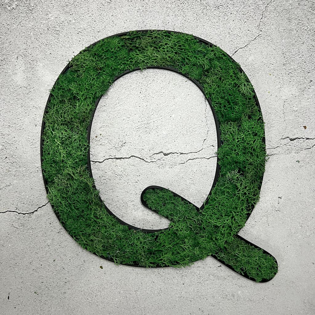 Islandmoos – Buchstabe Q/Grasgrün