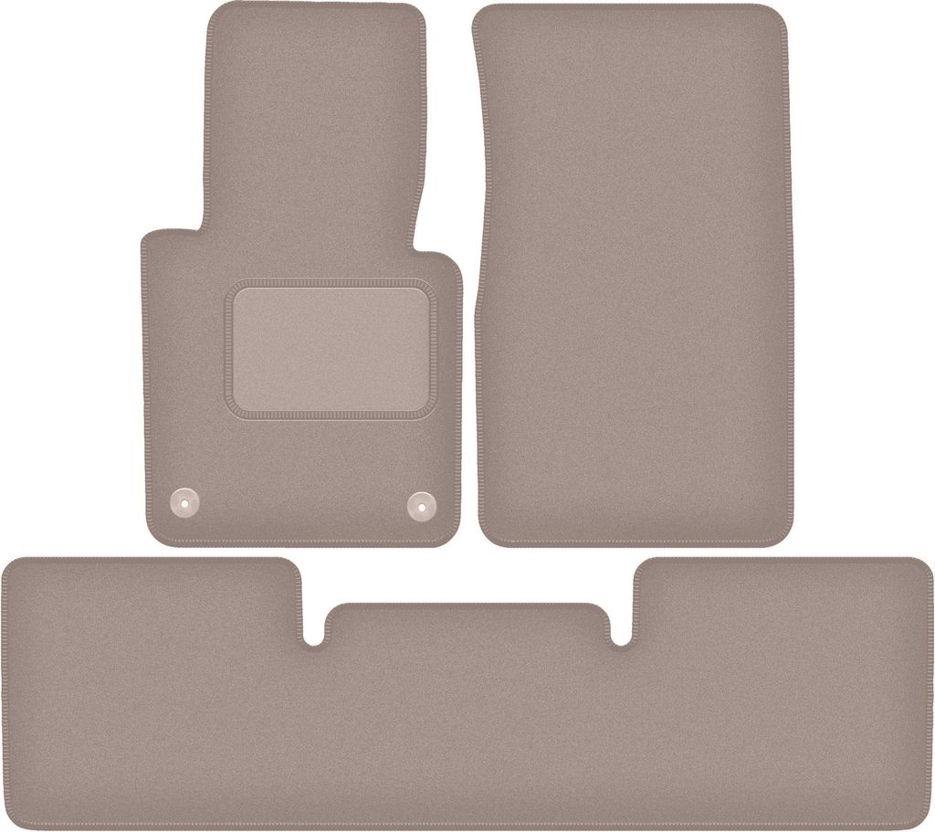 Velours-Autoteppiche für: Mercedes G W461 Geländewagen (1978-2008) Beige