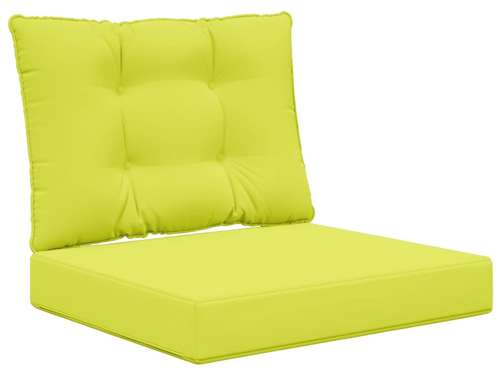 vidaXL Sofakissen für draußen 2 pcs Grün Polyester