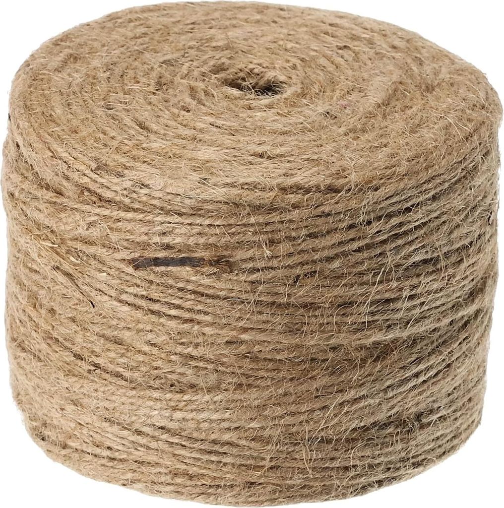 Jute Touw 4-fach 35 mm Durchmesser Spule von 280 m - Naturfarbe - Stark und Nachhaltig