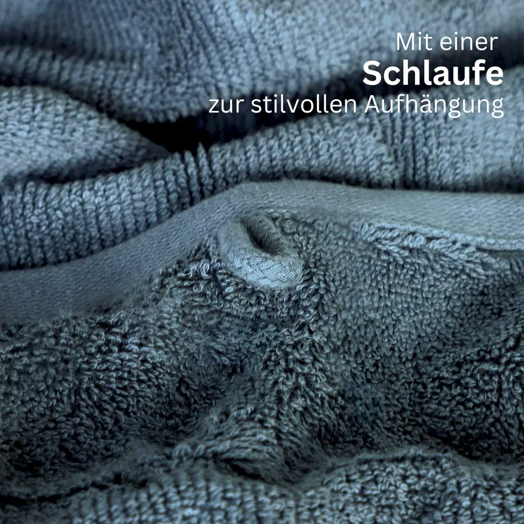 Serviette SENSE-4 SCHÖNER WOHNEN Collection Bleu 50x100 cm Qualité
