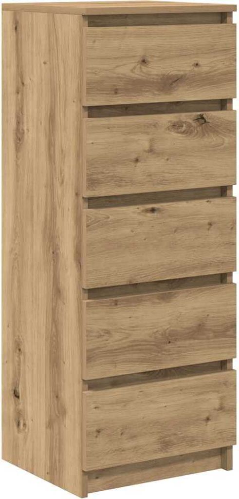 "SummerSchlussverkauf"Sideboard 1 PC - Anrichte Highboard skandinavischer Stil - mit Schubladen Artisan-Eiche 37,5x35x99cm - Kommoden NEU 2026 422475