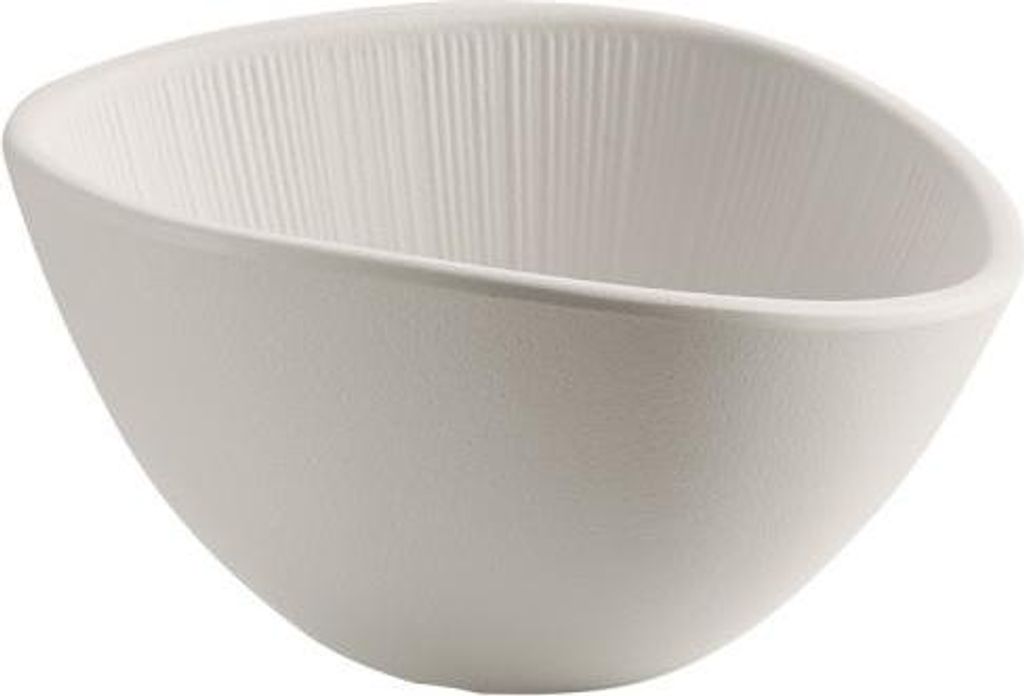 APS 85519 Schale BLUSH, Melamin, 14,5 x 12,5 cm, Höhe 8 cm, weiß/beige
