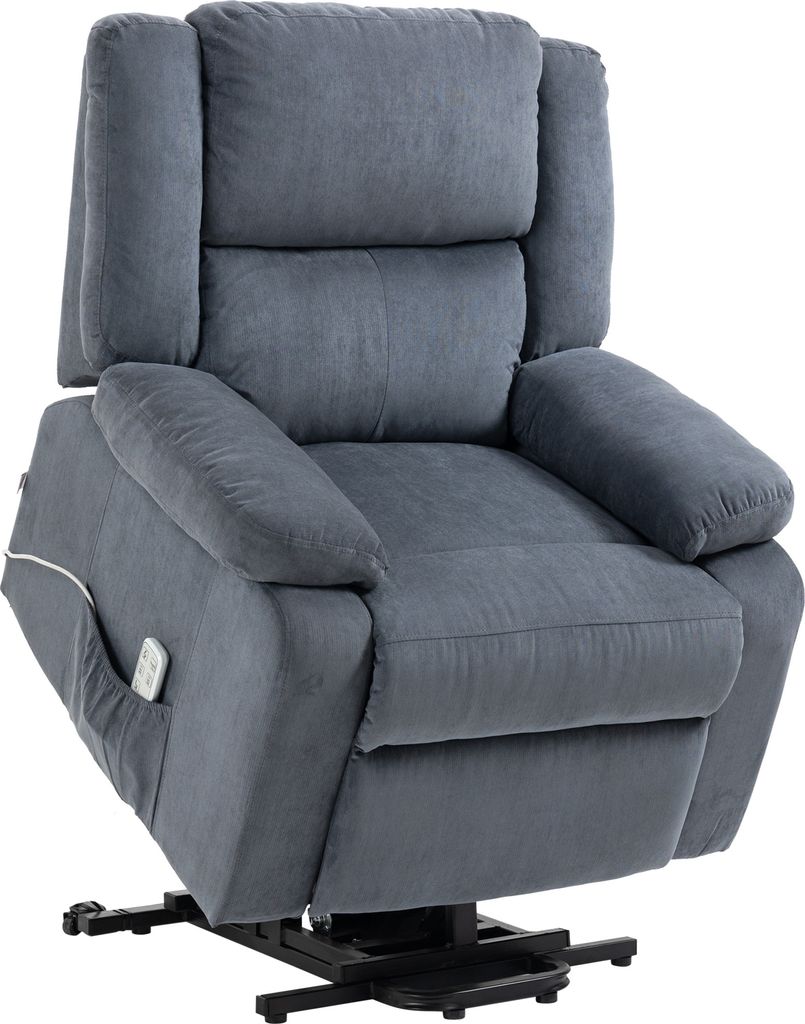 HOMCOM Sessel mit Aufstehhilfe, Aufstehsessel mit DREI Motoren, Fernsehsessel Elektrisch Verstellbar, Schwerelosigkeitssessel mit Liegefunktion ink...
