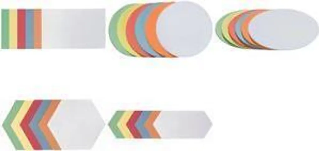 Cartes de modération adhésives rectangles pour animation de séminaire