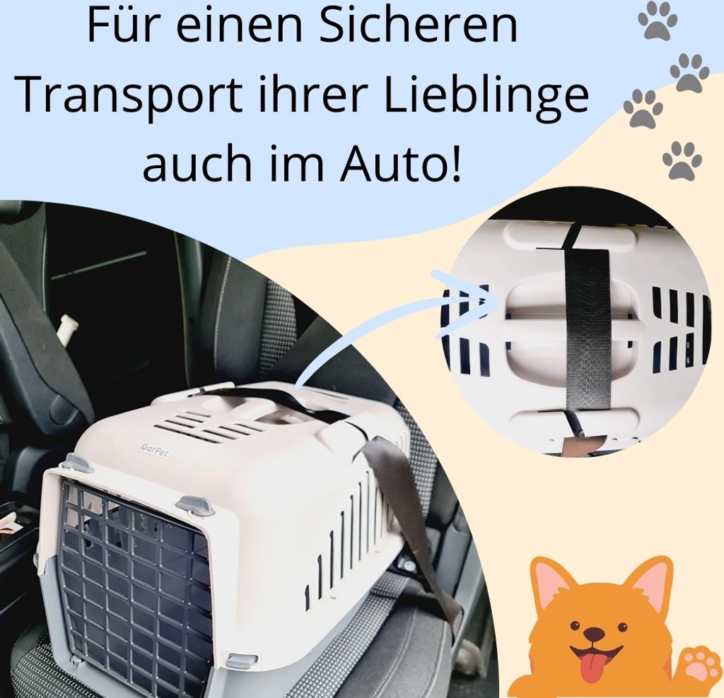 Hundebox Auto Rückbank Transportbox Katze Produktbild 5