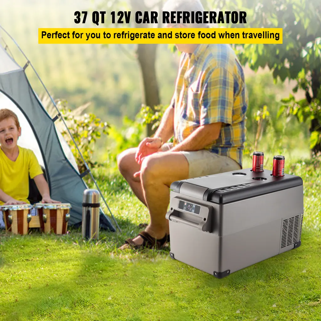 Frigo de Voiture Portable 35L Glacière Électrique 12V VEVOR pour Auto