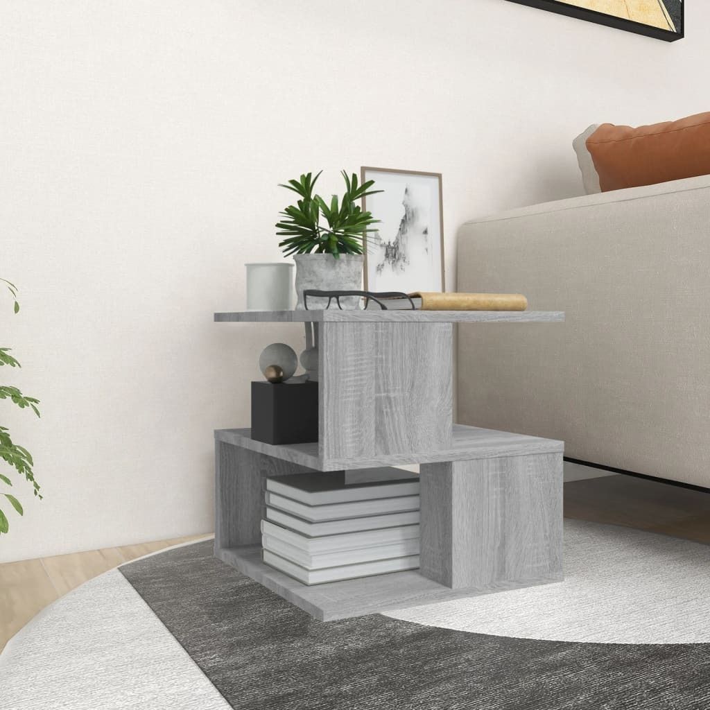 Design Möbel Beistelltisch Grau Sonoma 40x40x40 cm Holzwerkstoff - 2024 Neu