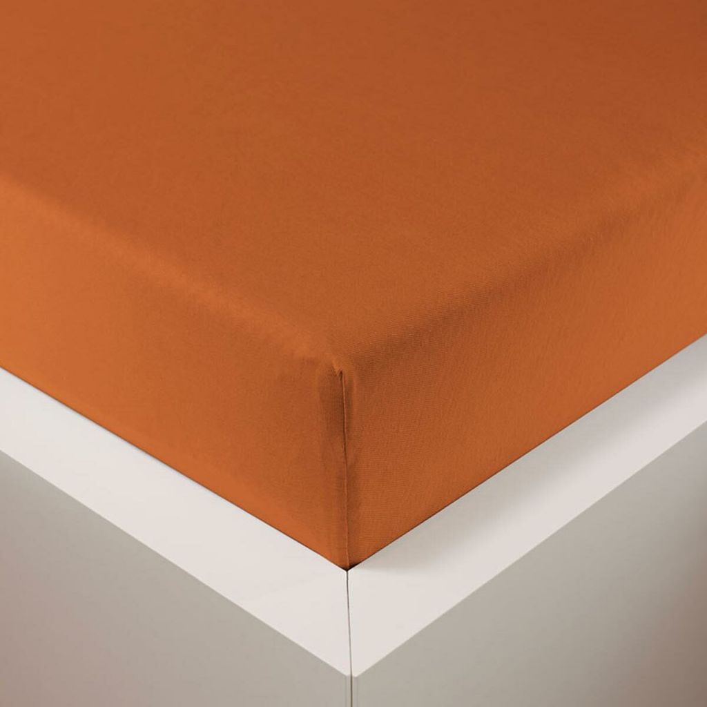Traumschlaf Jersey Spannbettlaken Samtweich mit Lyocell Lyocell 140x200 - 160x220 cm papaya