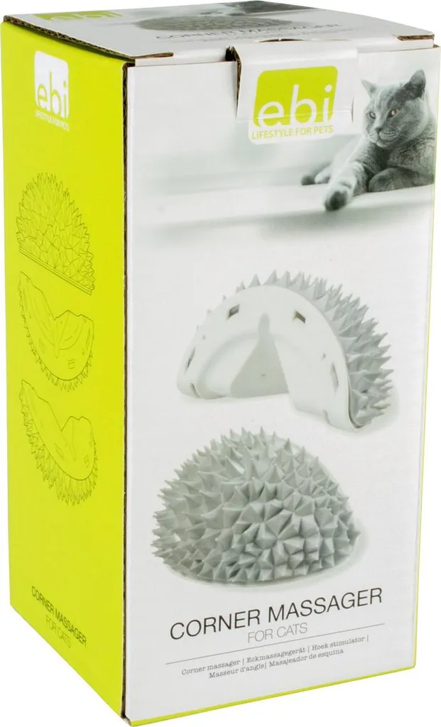 Brosse de massage pour chat Europet Bernina Grise - Toilettage et Soin