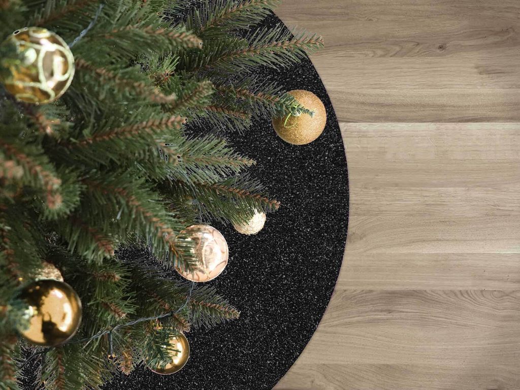 Primaflor Weihnachtsbaum Unterlage GLIMMER - Rund - Schwarz Produktbild 