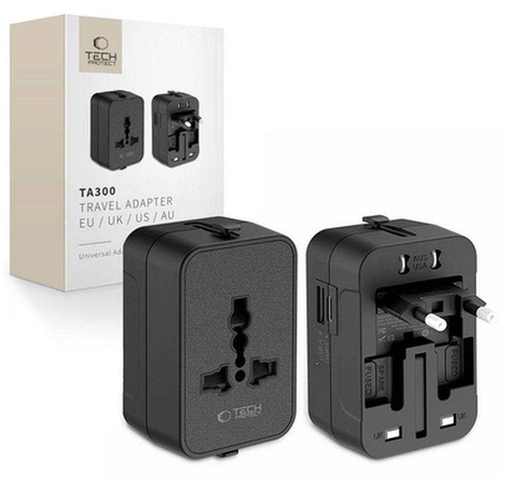Tech Protect TA300 Reiseadapter EU UK AU