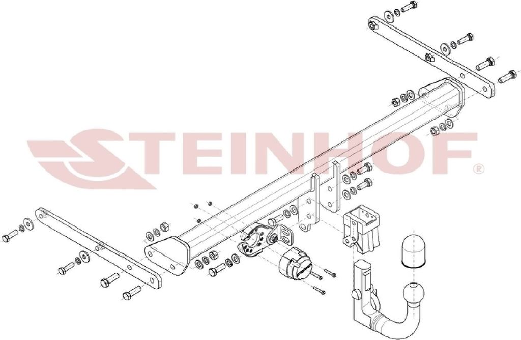 Z547849 Anhängerkupplung passend für SKODA Fabia III 07/2018-05/2021 abnehmbar