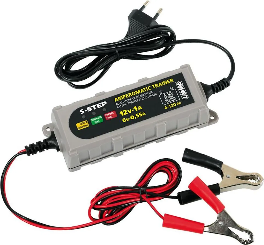 Chargeur automatique 6/12V Lampa Amperomatic avec maintien de charge