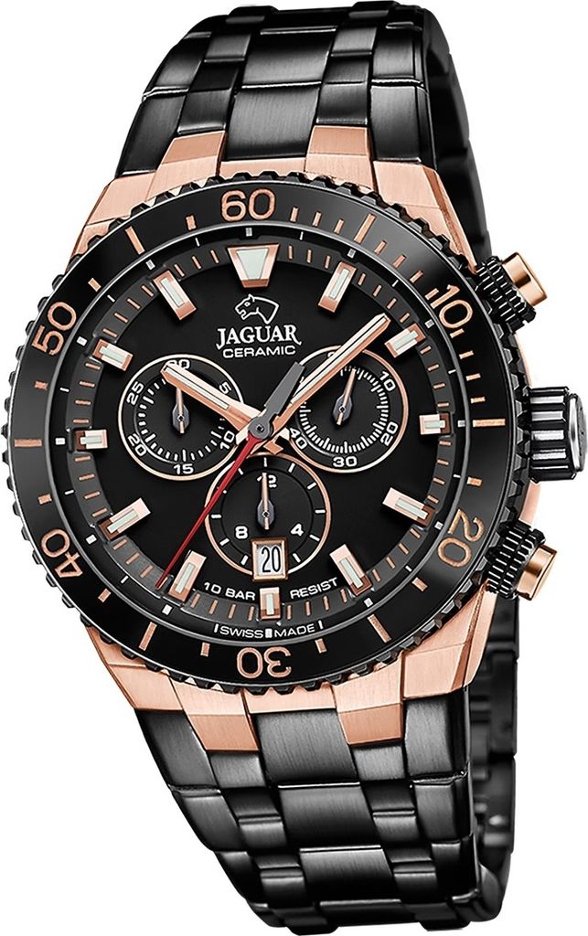 Jaguar Herren Uhr Edelstahlarmband schwarz D2UJ1023/1