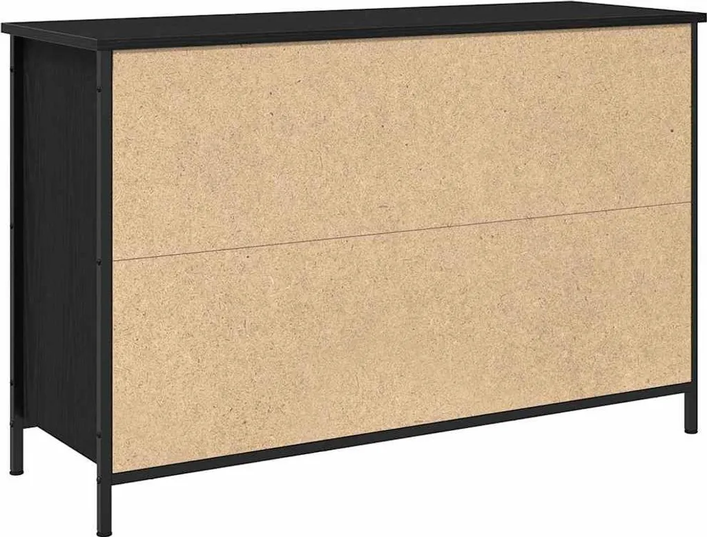 Mobile Supporto TV Nero Rovere 101x35x65 cm | Robusto e Spazioso - 5