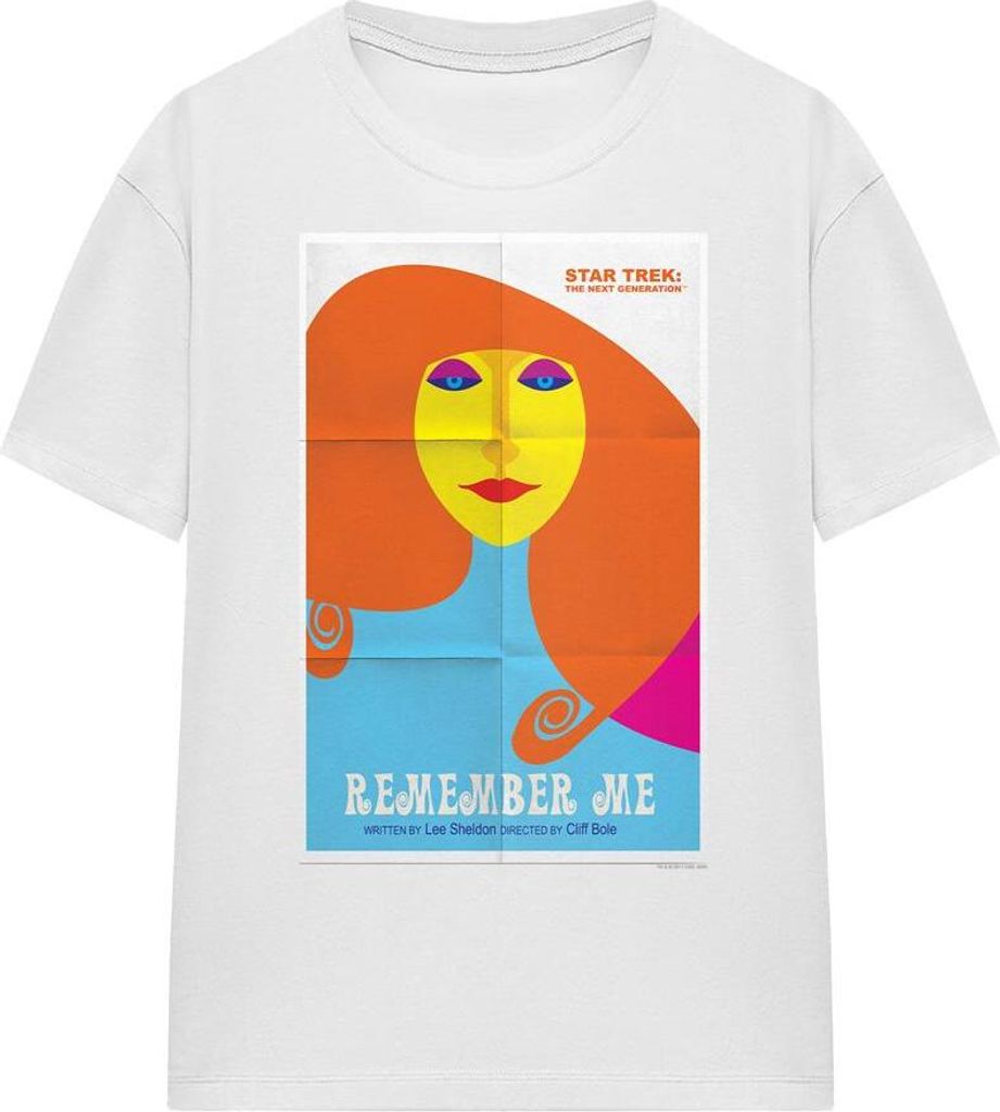 Star Trek - "The Next Generation Season 4 Episode 5" T-Shirt für Herren/Damen Uni TV16478 (S) (Weiß)