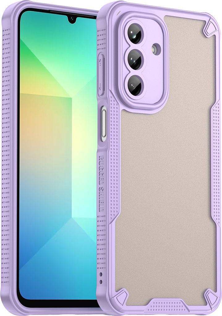 Schutzhülle für Samsung Galaxy A26 5G, transluzente matte Rückseite, TPU Bumper Case Lila