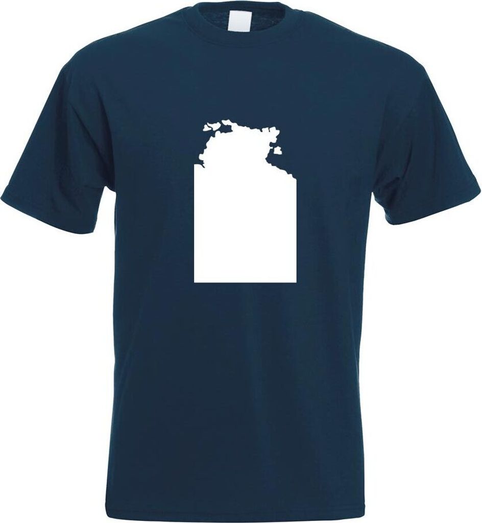 Kiwistar - T-Shirt - Navy - Northern Territory Australien Motiv Bedruckt Funshirt Design Print - mit Motiv Bedruckt - Funshirt Design - Sport - Fre...