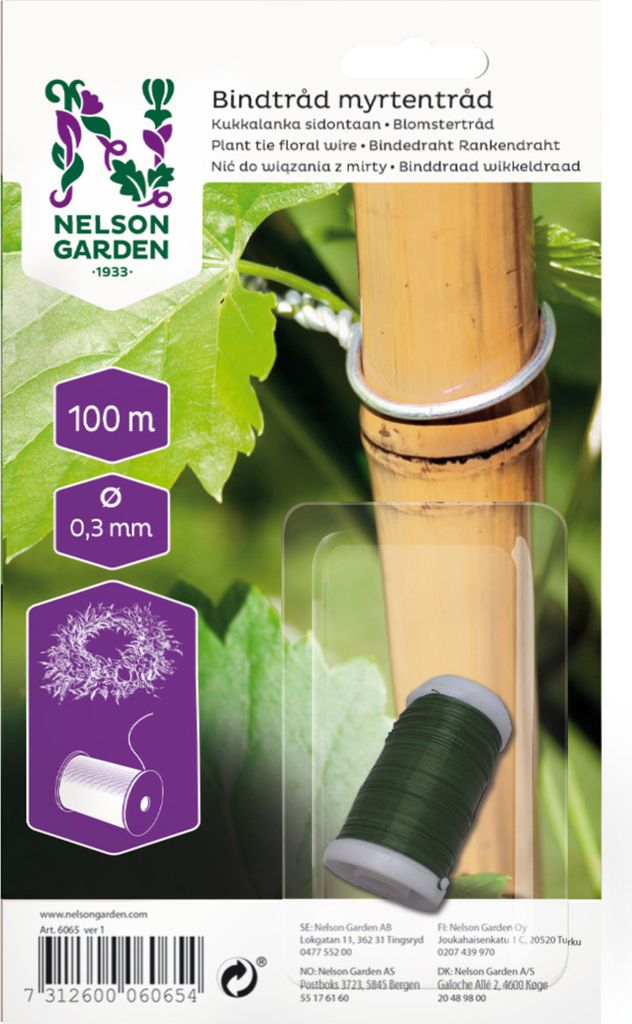 Pflanzendraht grün (100 m) | Pflanzenschutz von Nelson Garden