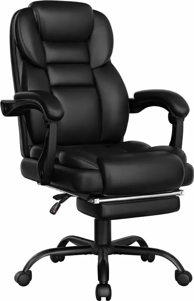 Fauteuil de bureau ergonomique contre le mal de dos avec repose-pieds