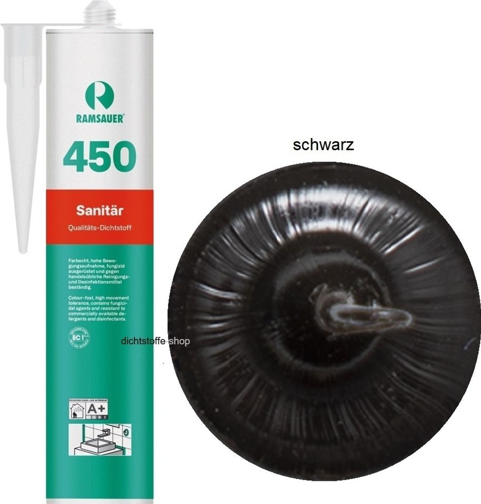 Ramsauer 450 Sanitär 1K Silikon Dichtstoff 310ml Kartusche Produktbild 
