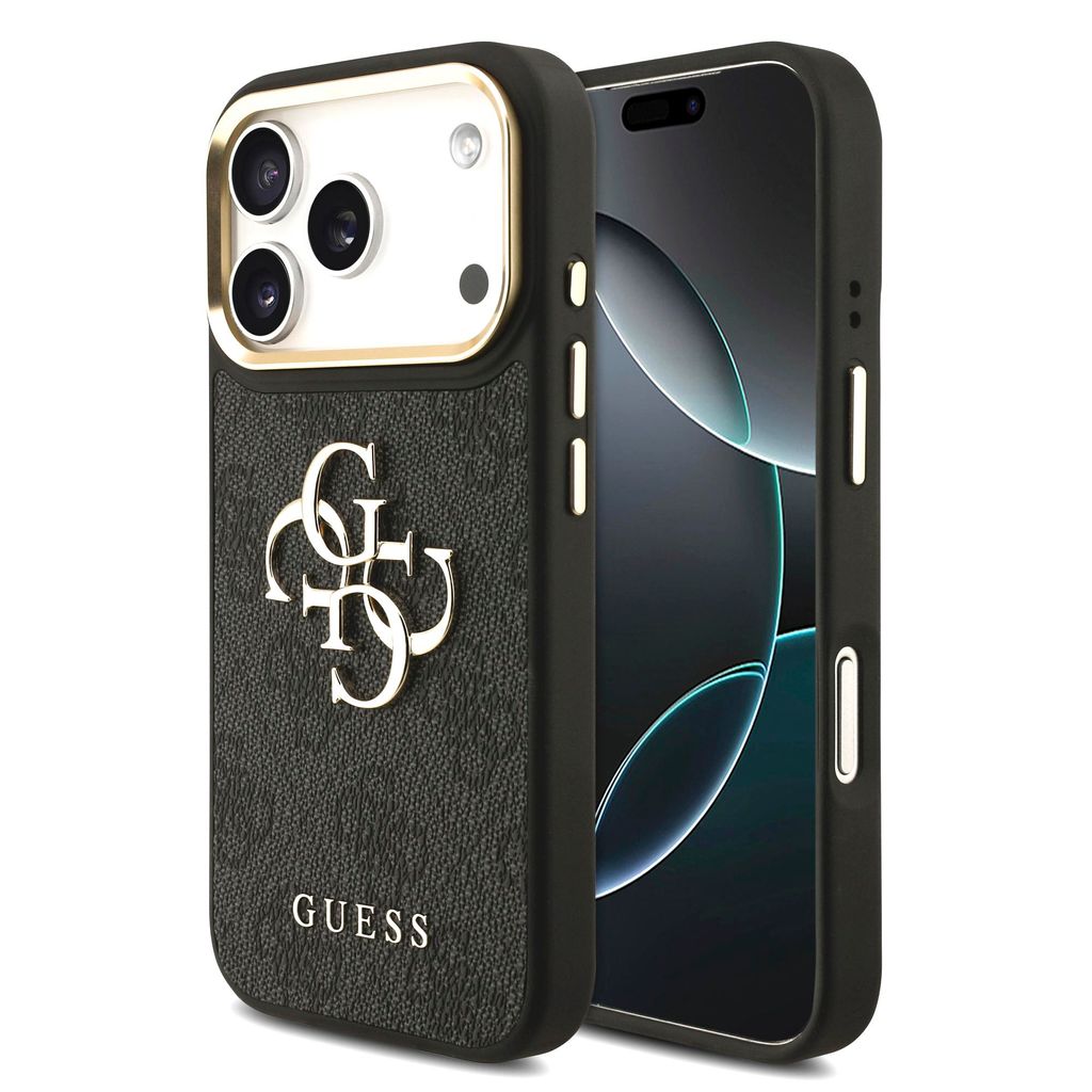 GUESS Hard Cover 4G Metal Logo Black, für Apple iPhone 17 Produktbild 