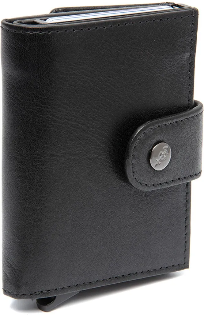 Portafoglio Lesina The Chesterfield Brand in Pelle Nera | RFID Safe