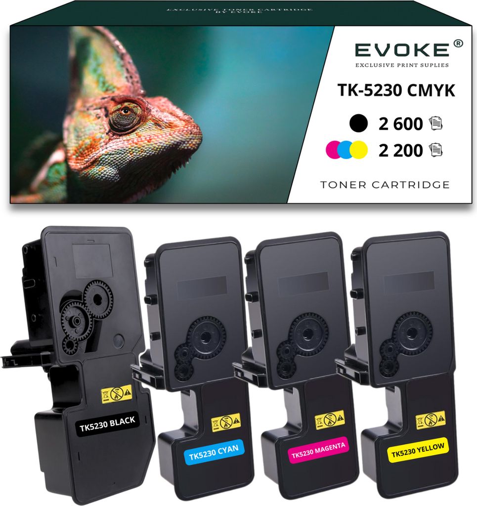 4x toner pre Kyocera TK5230K-TK5230B TK5230K CMYK = čierna Obrázok produktu 