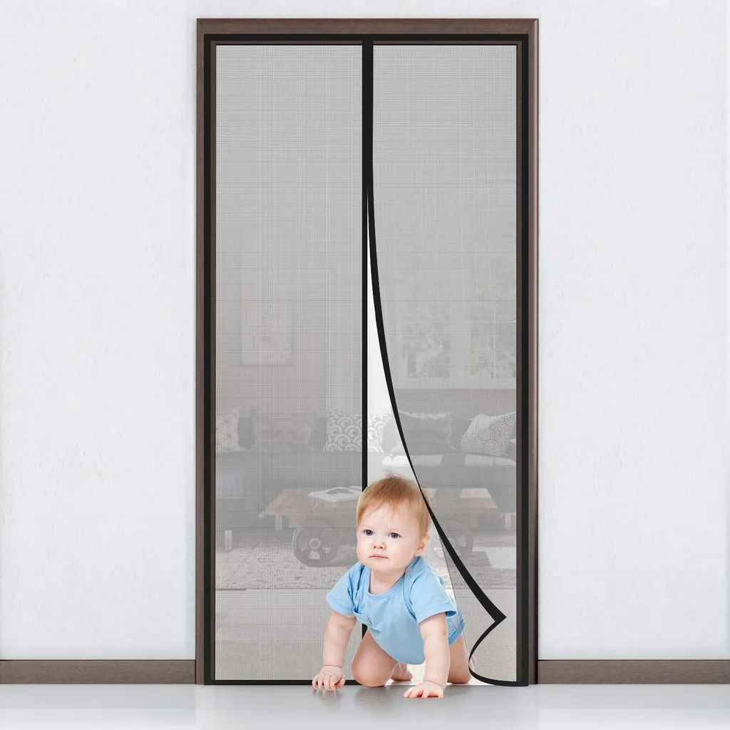 Moustiquaire pour porte-fenêtre 110x220 cm idéale pour chiens et chats