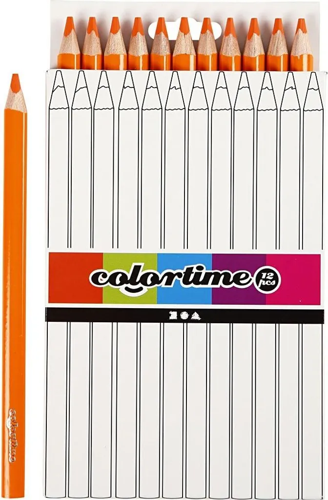 Matitoni Jumbo Arancioni 12 pz - Forma Triangolare per Creatività Libera