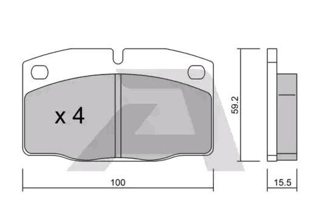 AISIN Bremsbeläge Satz Vorne Bremsklötze für OPEL Astra G CC (T98) BPOP-1004