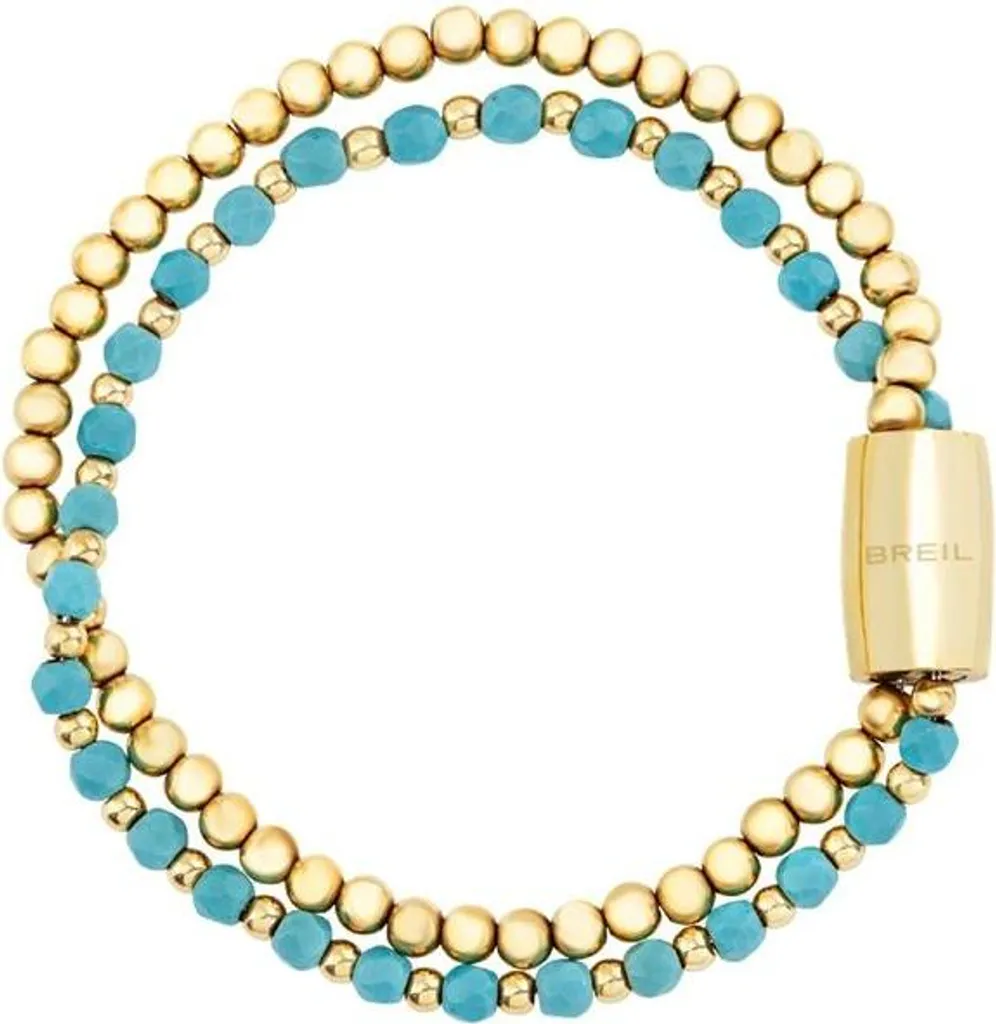 Bracelet Homme Double Tour Turquoise et Fermoir Magnétique de Qualité