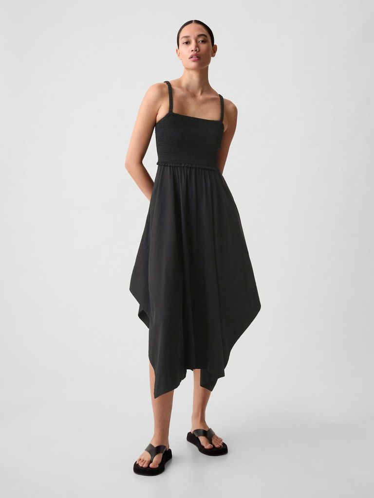 GAP Damen A-Linien Kleid halblang mit Trägern und eckigem Produktbild 