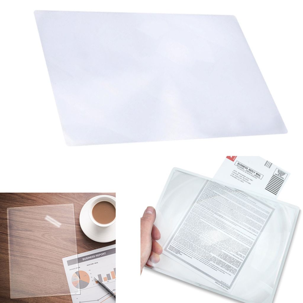 Verk 09007 Fresnel-Rechtecklupe Leselupe A4 5x Produktbild 